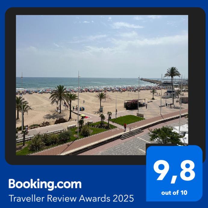 Apartamento 1ª Linea De Playa - Con Piscina Y Parking Playa de Gandia エクステリア 写真